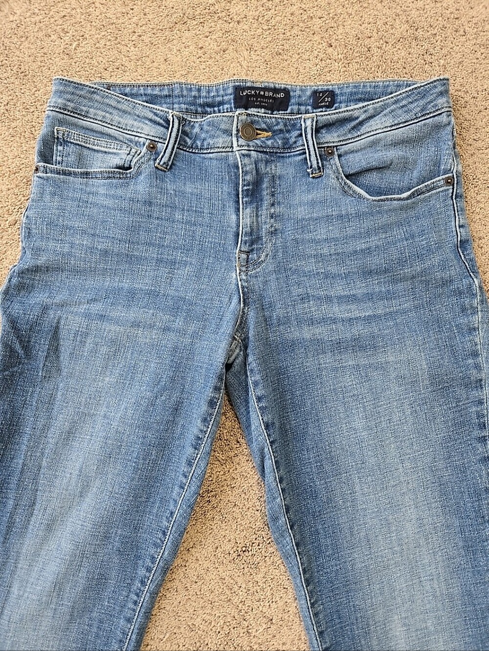 Lucky Brand Women's Jeans Low Rise Skinny Lolita Ankle Light Wash Jeans Size 10